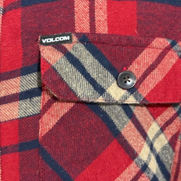 Volcom Quilt Lined Shirt / Jacket - Size Medium - Plaid Classic Fit - Picture 5 of 10